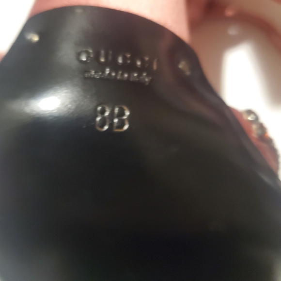 Gucci Pink Satin Crystal Embellished Ankle Wrap Sandals Size 8 - Picture 7 of 9